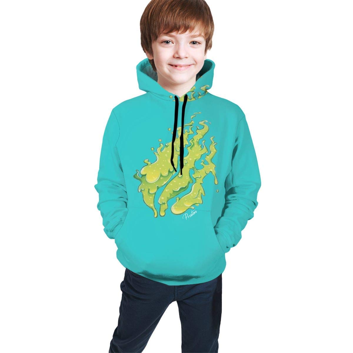 ABDDA Kids Fashion Preston Playz Slime Hoodie Casual Long Sleeve Sweatshirts for Boys and Girls