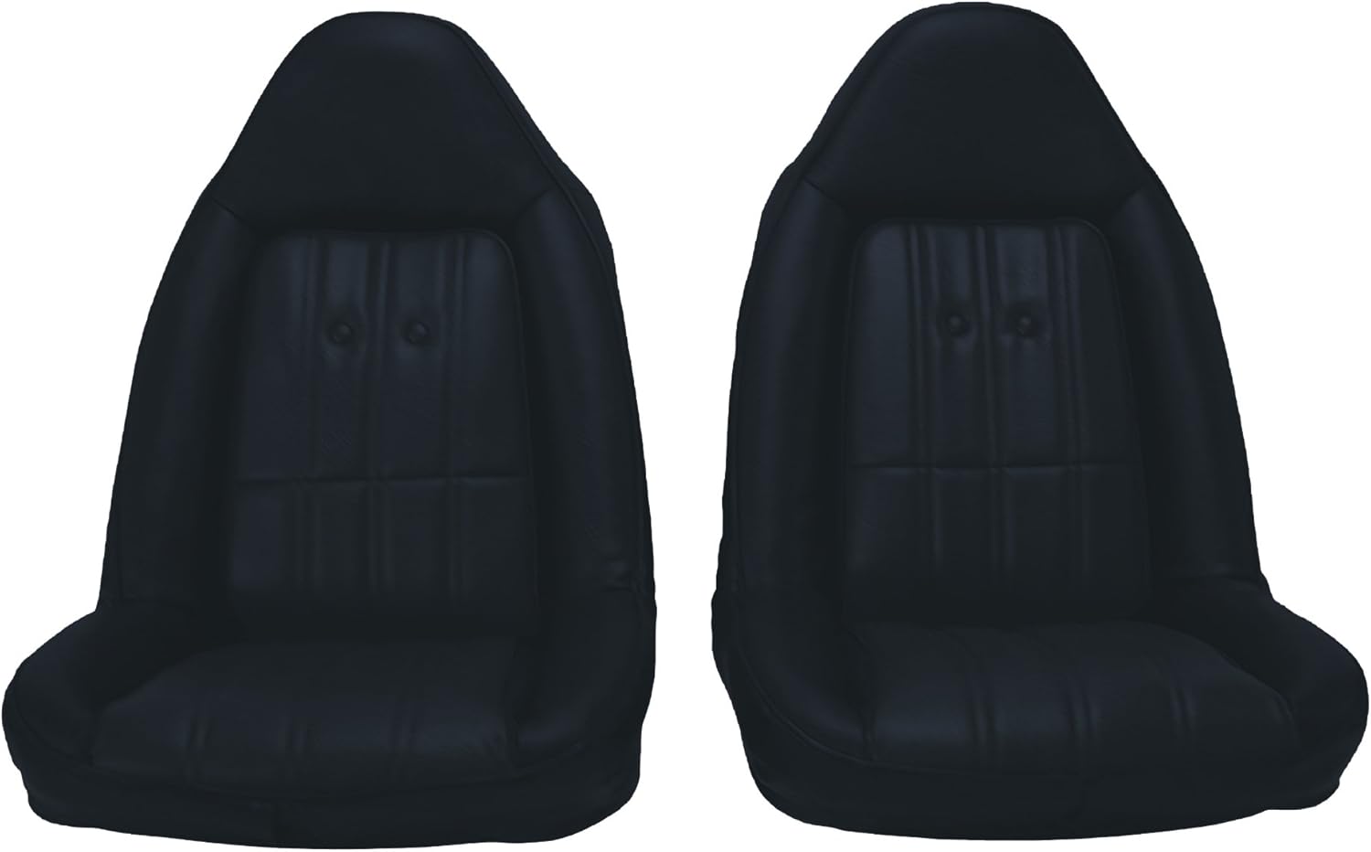 Acme U2104560 Front Black Vinyl Bucket Seat Upholstery