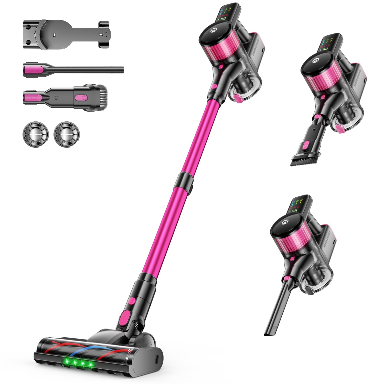 Photo 1 of MYUAKO Cordless Vacuum Cleaner 650W 55kPa Vacuum Cleaners for Home Up to 75Mins, Cordless Rechargeable Vacuum Cleaner Anti-Tangled Vacuum Cleaner 2L for Hardwood Floor,Carpets,Pet Hair Nova R8