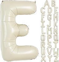 Vista 12 de TONIFUL Globo blanco crema de 40 pulgadas con números grandes del 0 al 9 (cero nueve), decoraciones de fiesta de cumpleaños, sesión de fotos