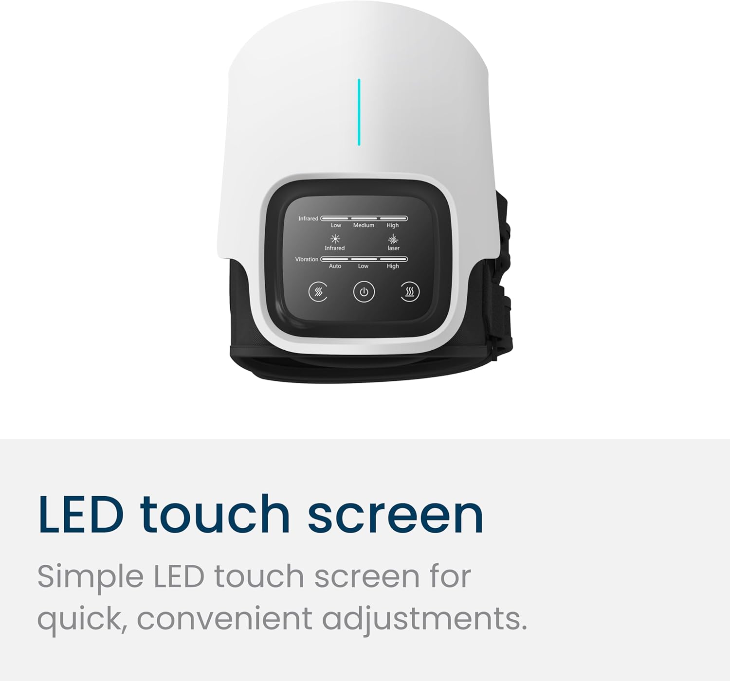 Nobol PhysioFlex Portable Warm Up & Recovery Knee Massager – Cordless Red & Infrared Light, Heat & Vibration Therapy to Restore Comfort, Rebuild Strength & Keep You Moving