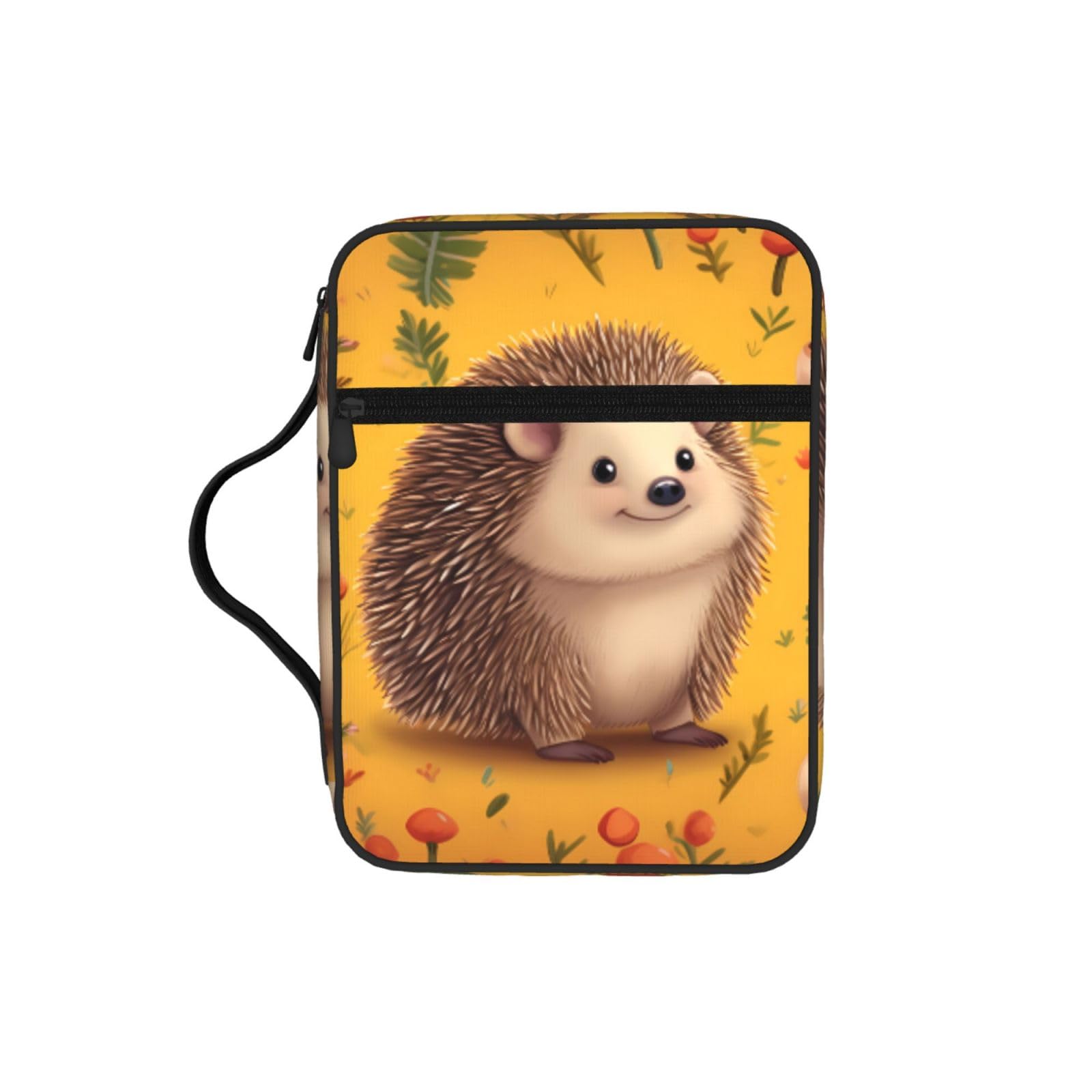 Hedgehog Bible Cover Case Waterproof Bible Bag With Handle Organizer Storage Book Cover For Bible Study