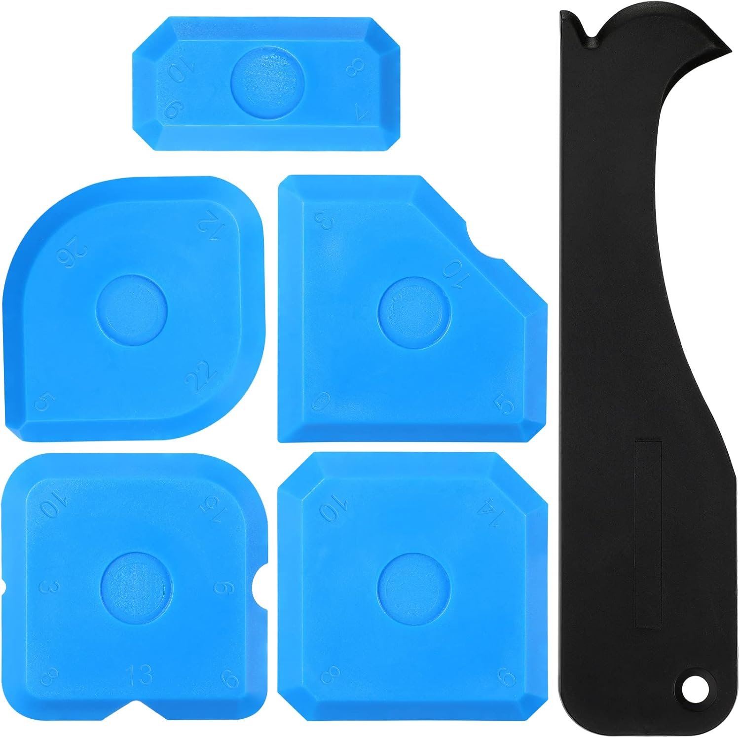 6 Pieces Caulk Tool Kit Sealant Silicone Finishing Tools Silicone