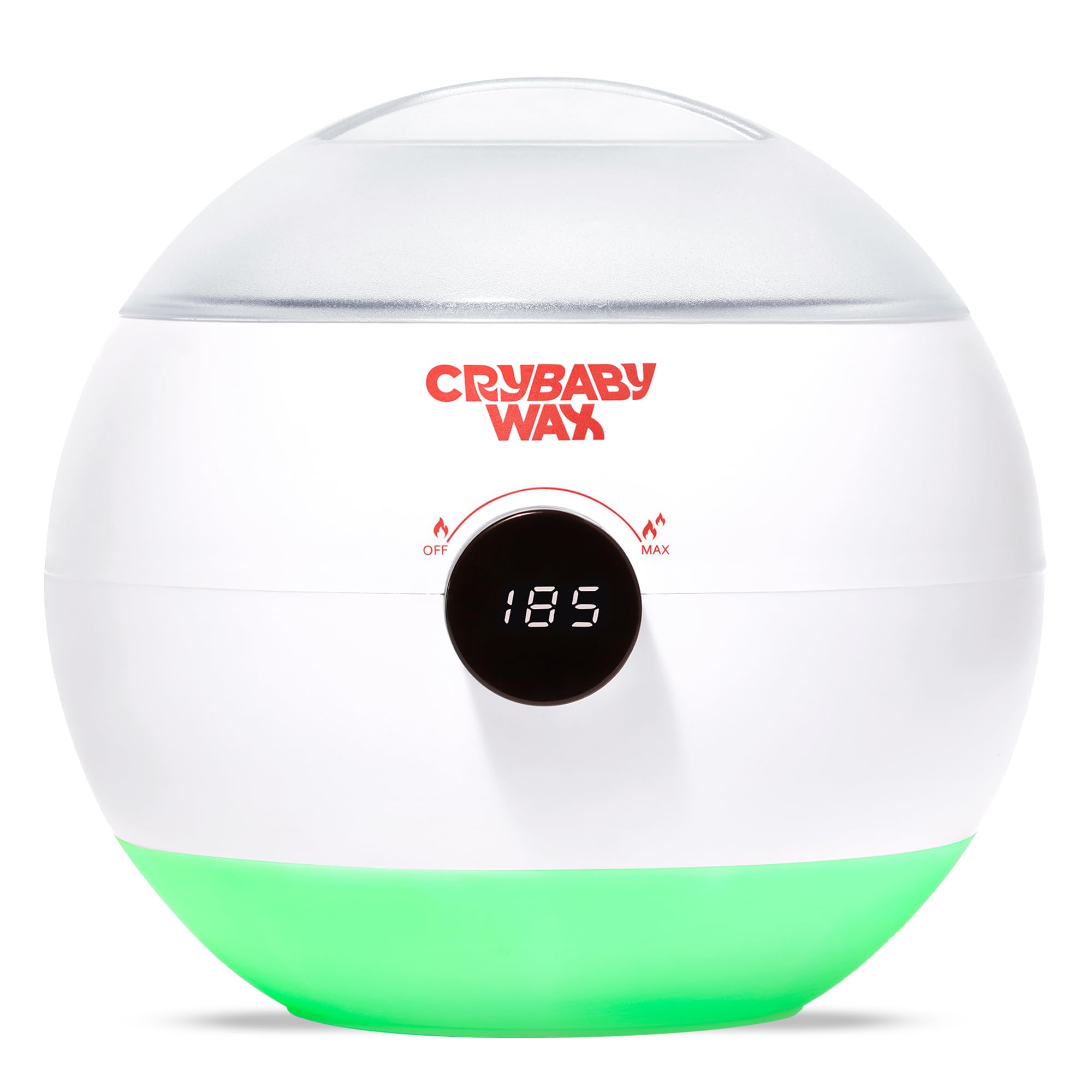 Crybaby Wax The Meltdown Machine Podgrzewacz do wosku | cyfrowy wyświetlacz temperatury, pojemność 480 ml, szybko nagrzewający się garnek do wosku ze zdejmowaną silikonową wkładką