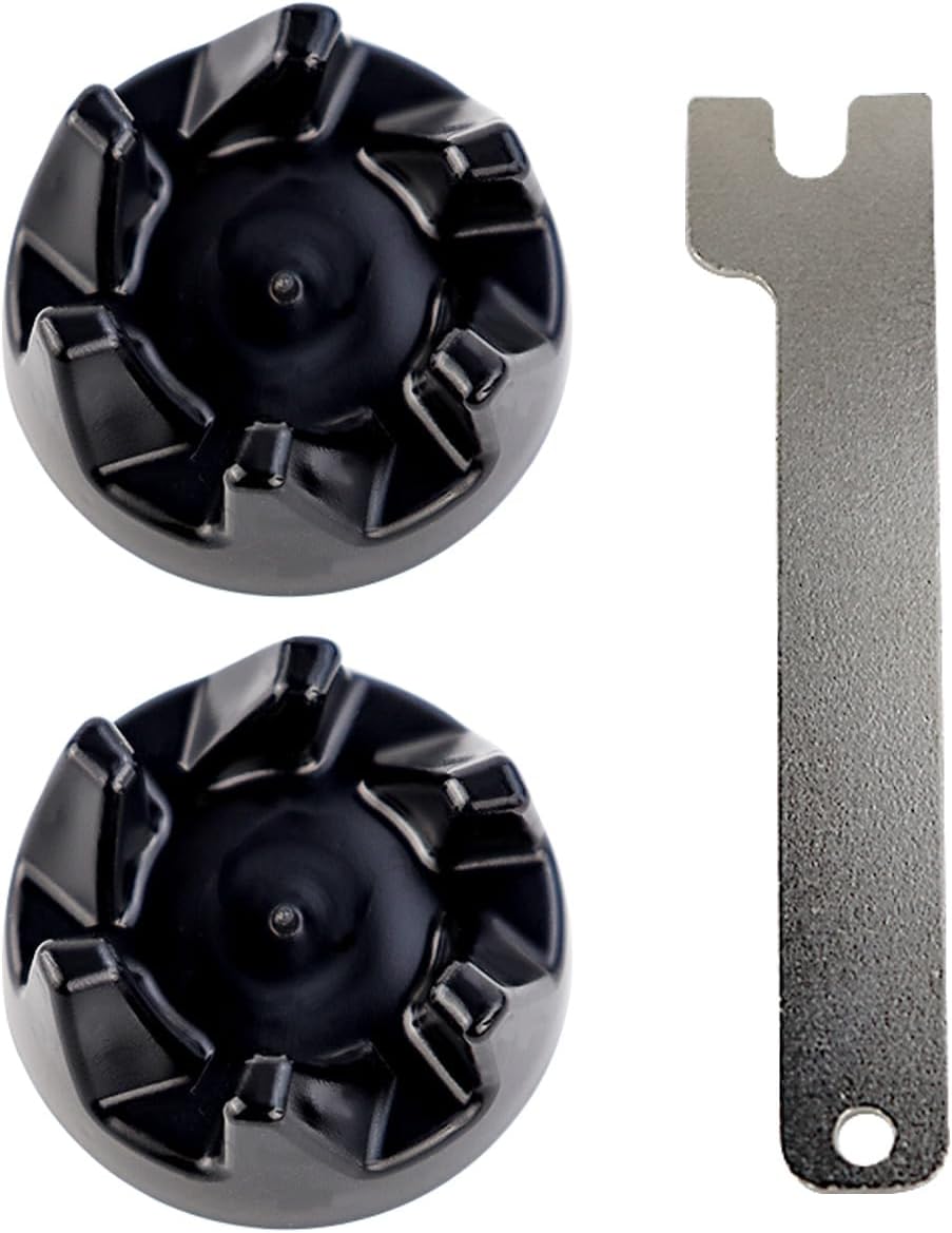 2 Pcs Black 9704230 Blender Drive Coupler with 1 Spanner Replacement Parts Compatible with KitchenAid WP9704230VP WP9704230 AP2930430 PS401661
