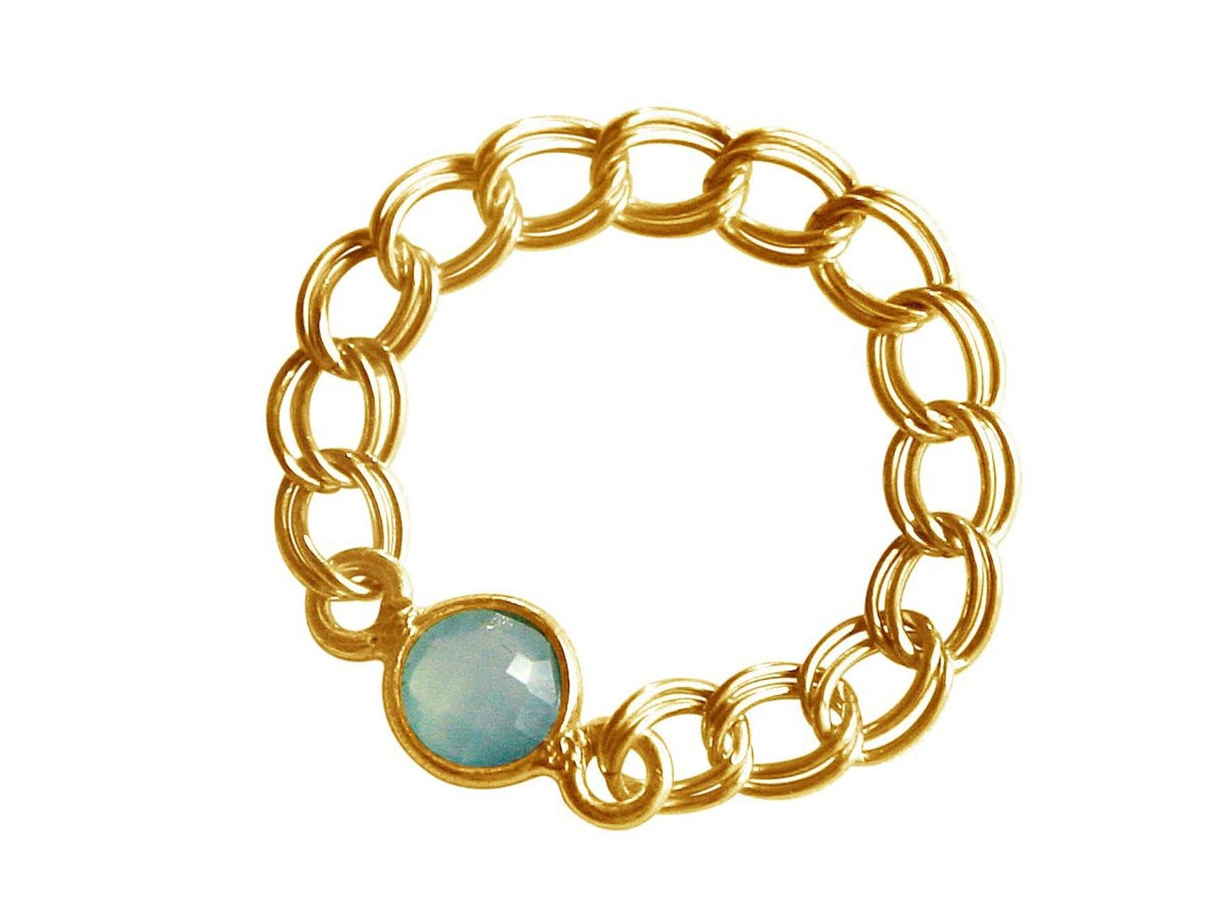 GemShineWomen's Ring - Gold-Plated - Emerald - Green