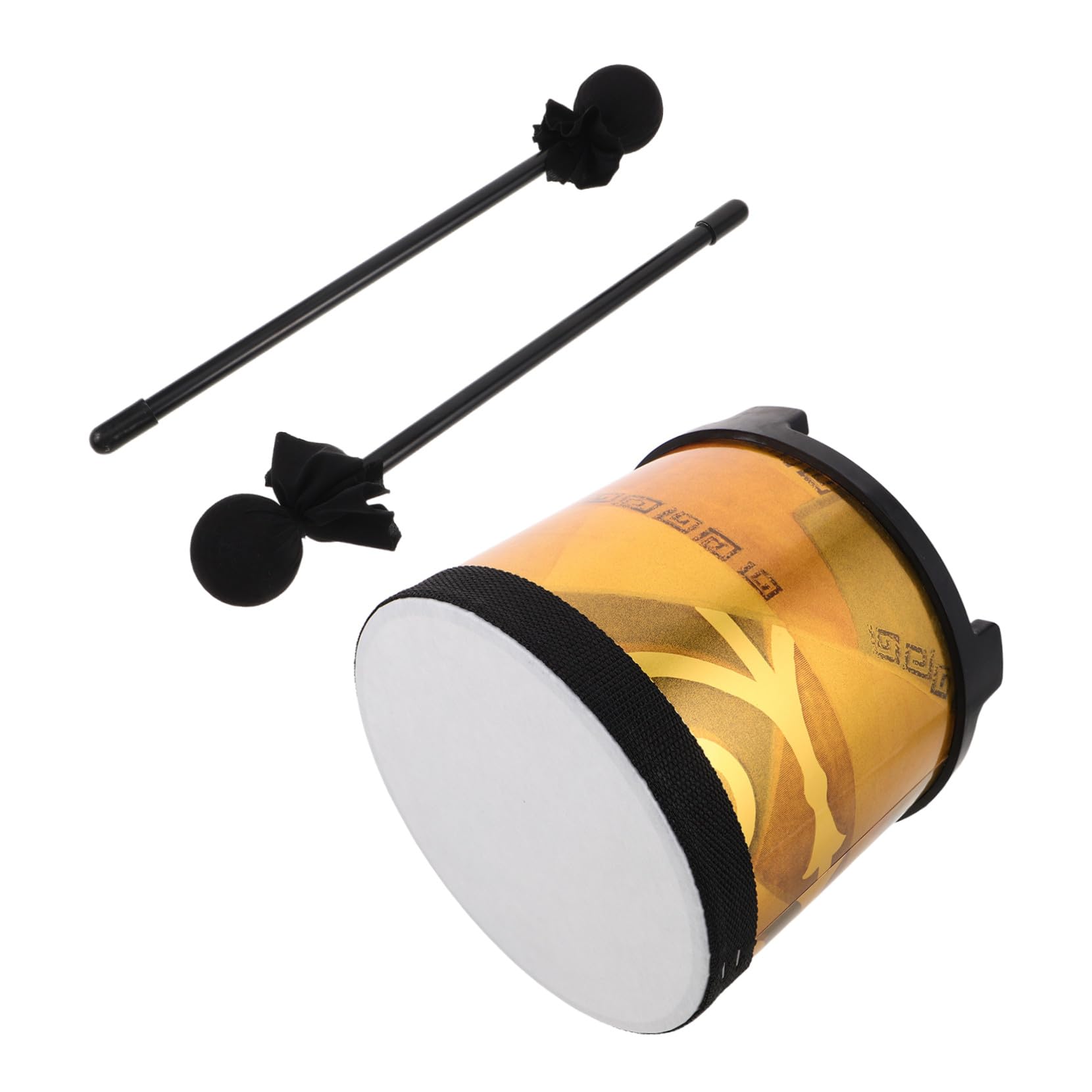 ABOOFAN Floor Tom Strumento Orff per Educazione Musicale Prescolare con Bacchette Percussione per Principianti Leggero e Resistente per Apprendimento Musicale Infantile