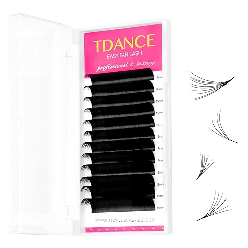 TDANCE - Extensiones de pestañas rizadas y con volumen, grosor de 0.07. rizo CCCD, y de 8 - 15mm de largo, pestañas con volumen, extensiones de
