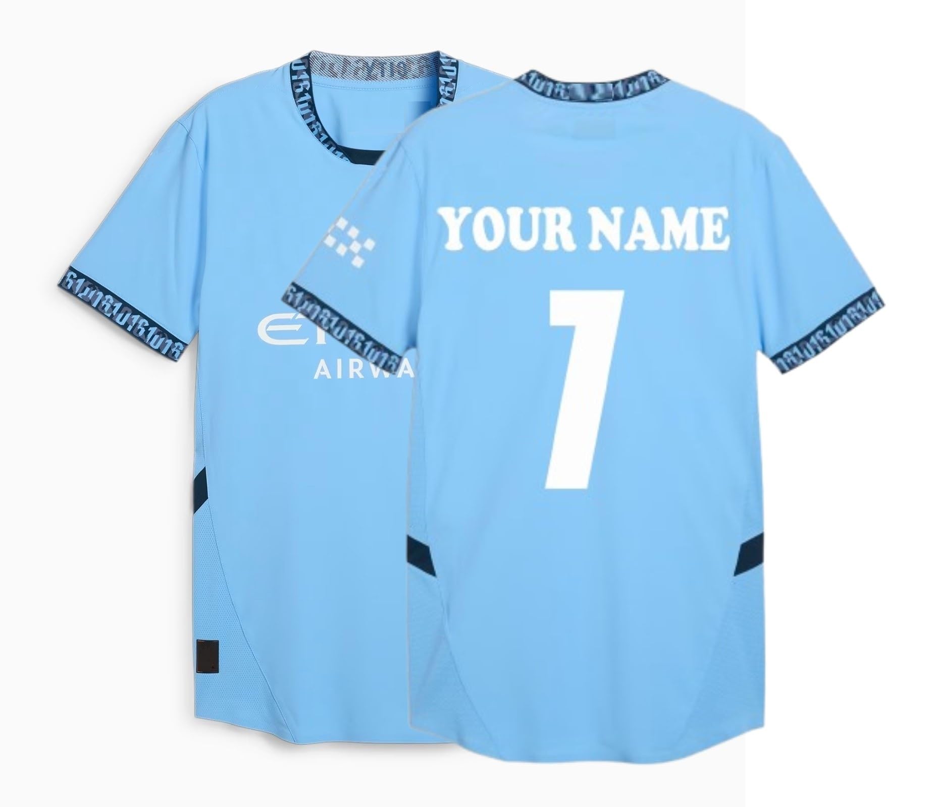 CustomMens City Home Customizable Sports Jersey 2025/26, with Embroidered Logos and Badges Unisex -StadiumEX