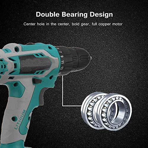 Lithium-Bohrmaschine, 36 V, zwei Batterien, eine Ladung, zwei Geschwindigkeiten zum Schlagbohren, leistungsstarker… – Bild 5