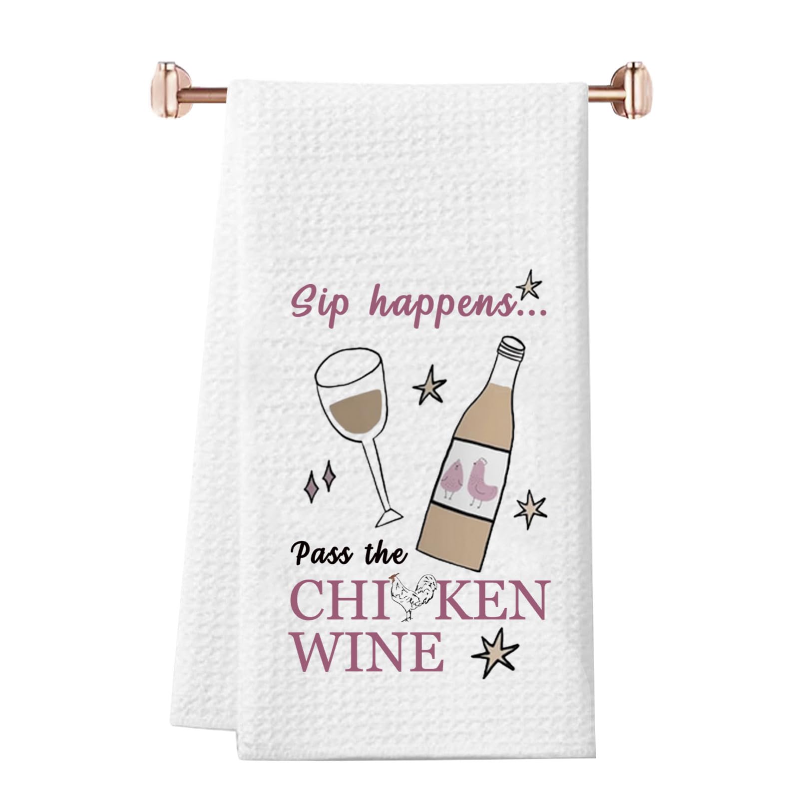 Toalla de cocina JTOUK inspirada en el vino, pasión y alegría en tu hogar para celebrar la vida