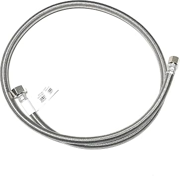 Faucet Water Supply Connector Line Braided Stainless Steel, Faucet Supply Line - 3/8 Female Compression Thread x 1/2 Female Iron Pipe Thread 3/8" Comp x 1/2" FIP 1, 48 inch