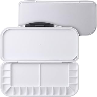 Mr. Pen- Airtight Watercolor Palette, 18 Wells and 2 Mixing Areas, Palette with Lid, Paint Pallet Empty Folding Tray.