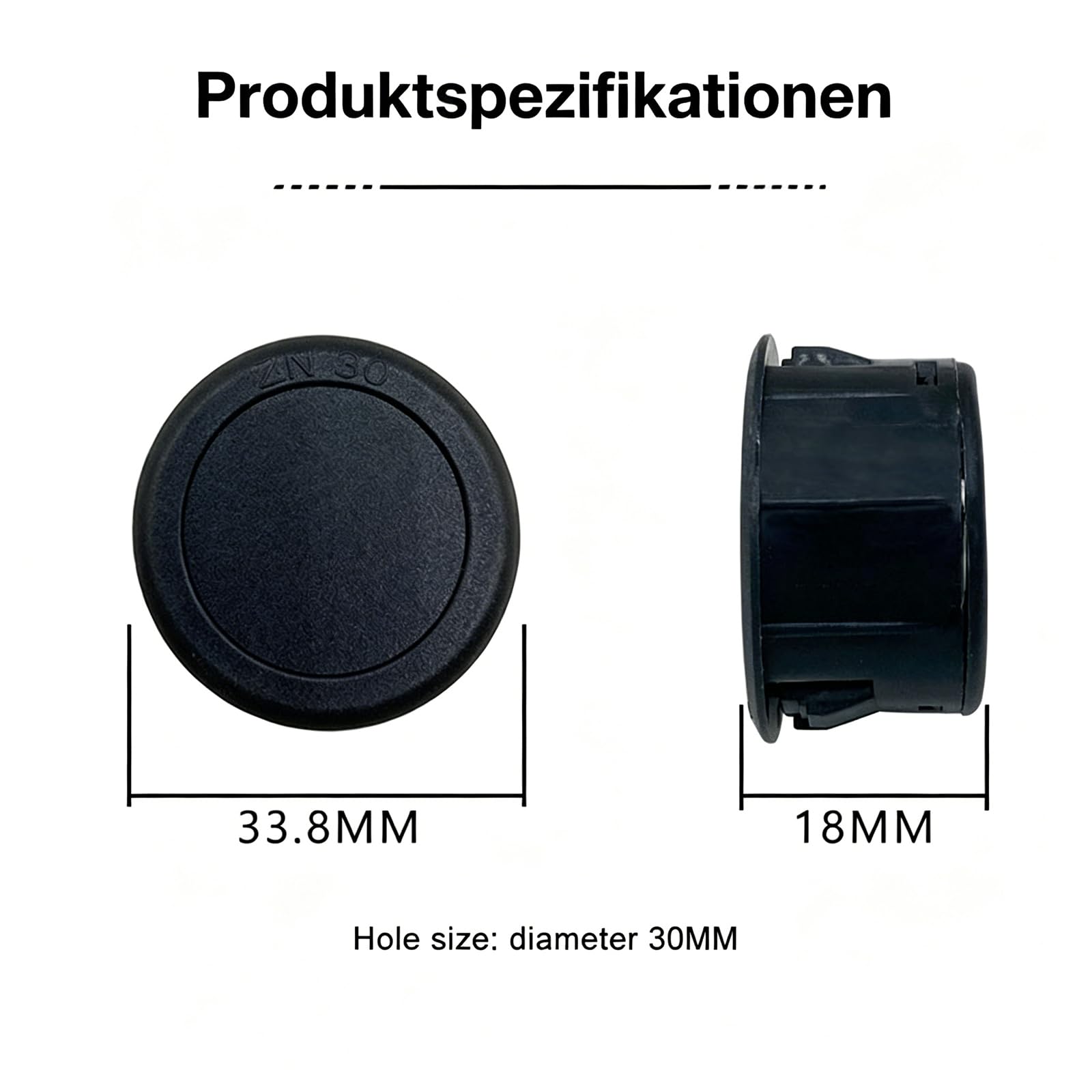 Cyfrowy woltomierz LED 4-100 V DC, okrągły miernik napięcia z wyświetlaczem LED, zestaw 3 szt. w kolorze czerwonym, niebieskim, zielonym