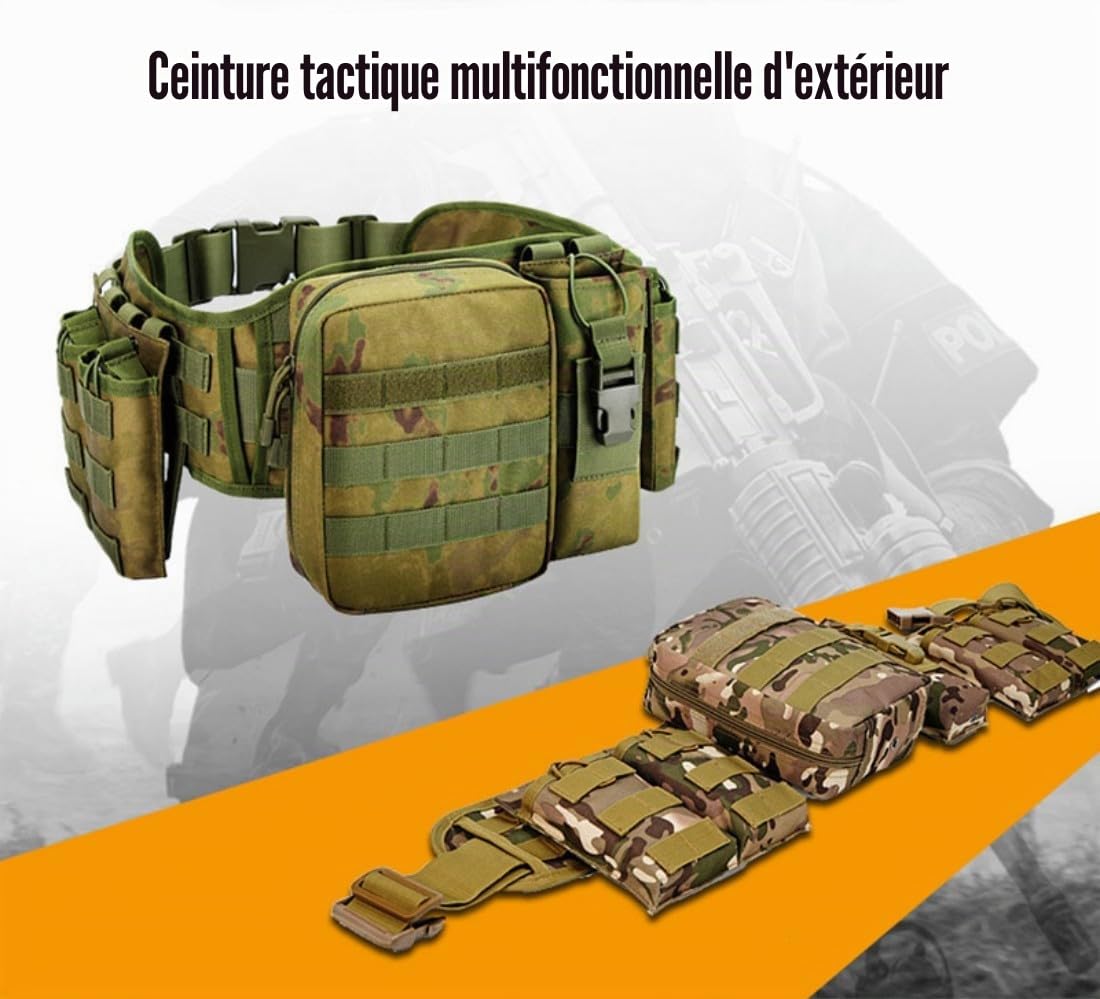 ACEXIER Sac Banane Tactique Multifonction pour Sports de Plein Air - Poche Poitrine pour Homme, Gcp (Green)