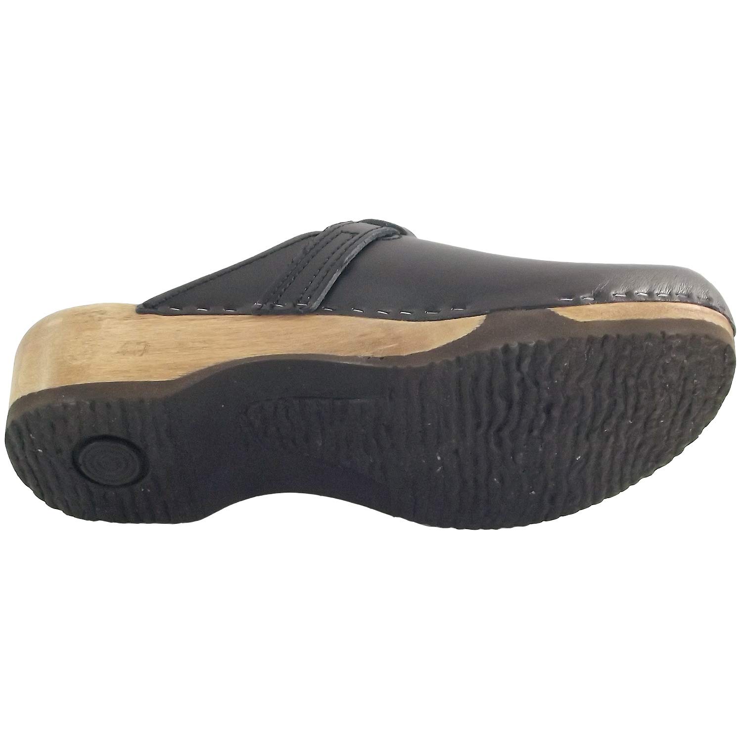 Adam 1608 - Zoccoli in legno da uomo, colore: Nero