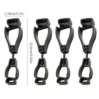 Glove Clips, Glove Clip Holder, 4 PCS Gloves Grabber Clips Plastic