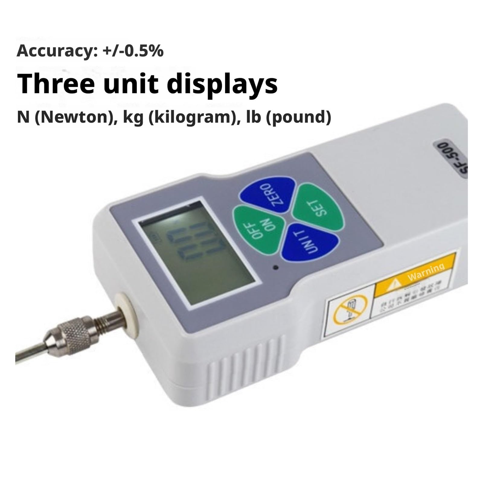 Medidor de fuerza, Serie 0 de vaivén del Sf indicador fuerza Digitaces a la tensión electrónica 500N(SF-100(100N/10kg))