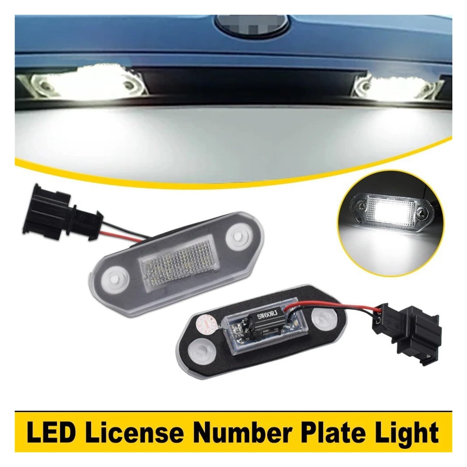 Iluminación De Matrícula Para VW Para Golf 3 Variant Para Jetta Para Vento Para A3 Gol 2/3 Iluminación Lámpara Placa Matrícula 1U Luz LED En Forma Número