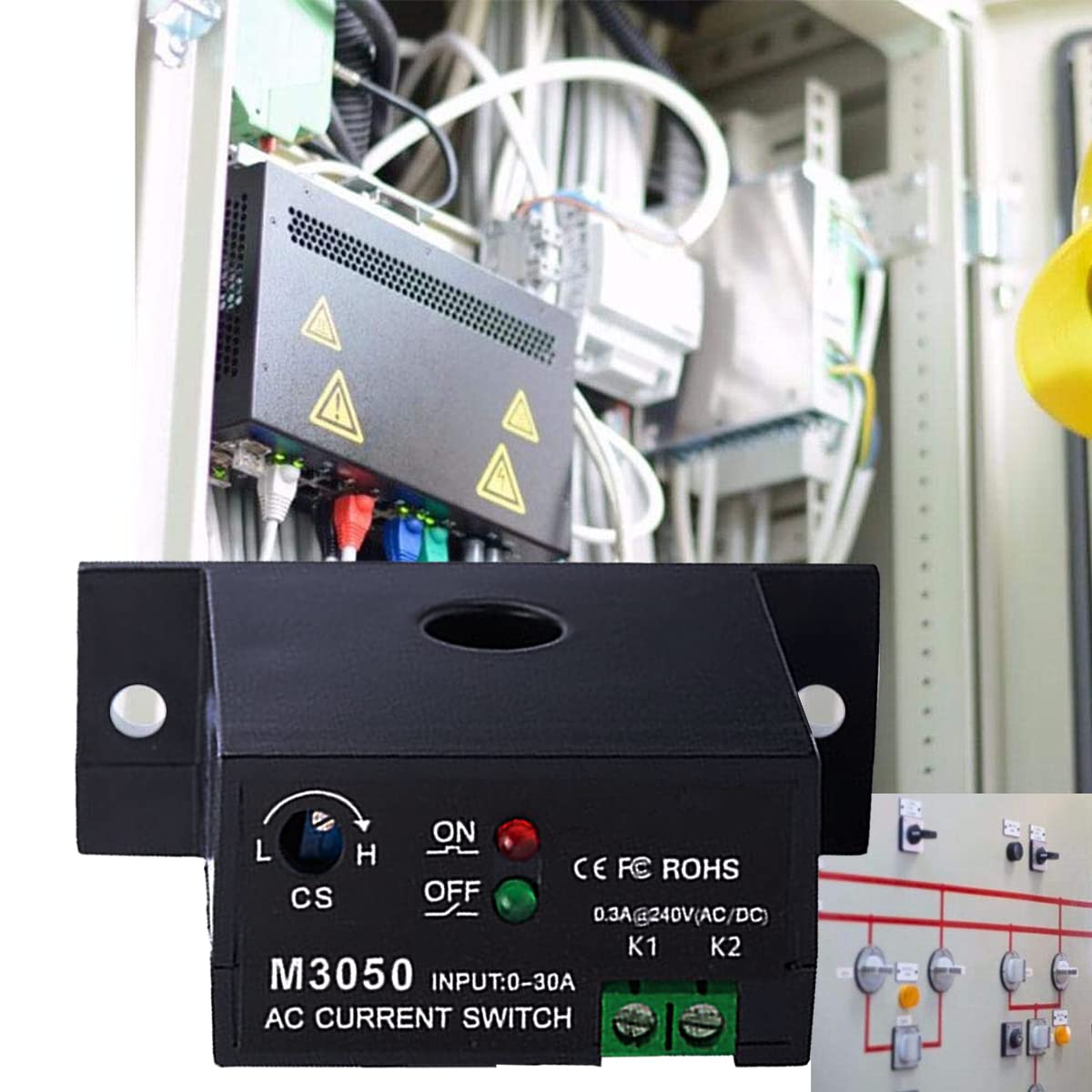 Current Sensors With Relay Din Rail Mount