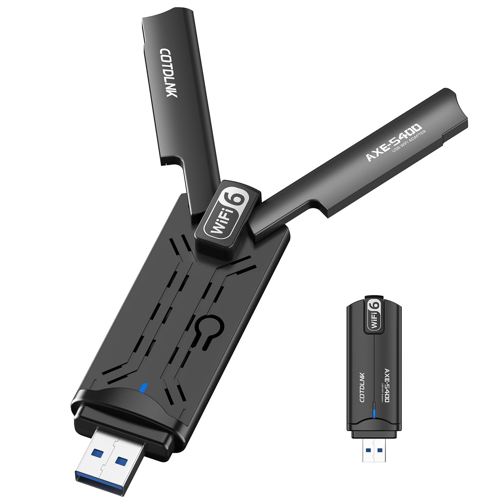 Adattatore WiFi 6E WAVLINK AX5400 - Tri-Band Con 4 Antenne Per PC Windows 11/10 - Foto 2