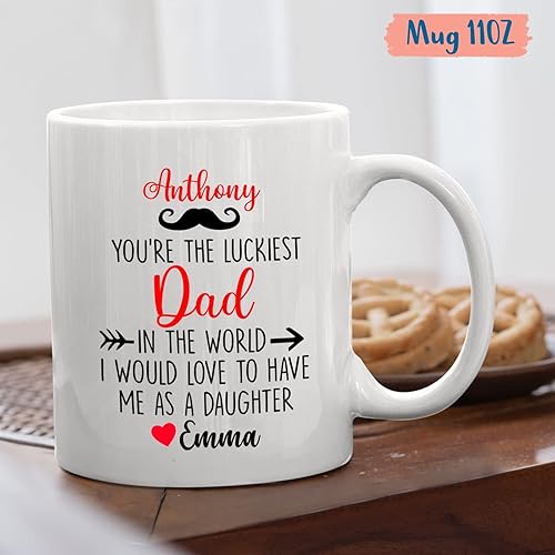 Miniatura 15 de Tazas personalizadas para papá, tazas con fotos personalizadas, taza del día del padre, regalos para papá, taza de café personalizada para papá