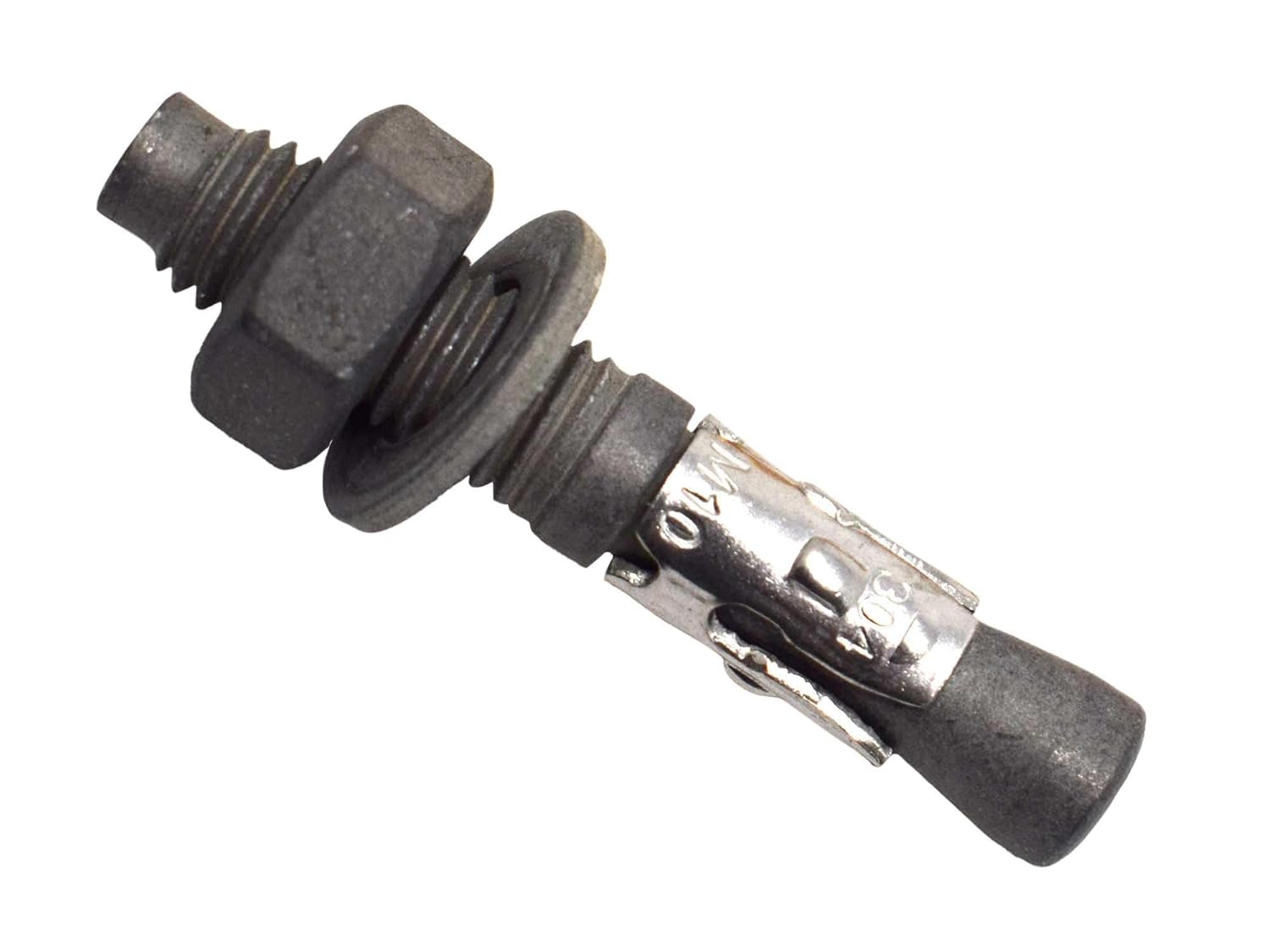 M10 x 60mm Zinc Plated Through Screw (Pack of 50)