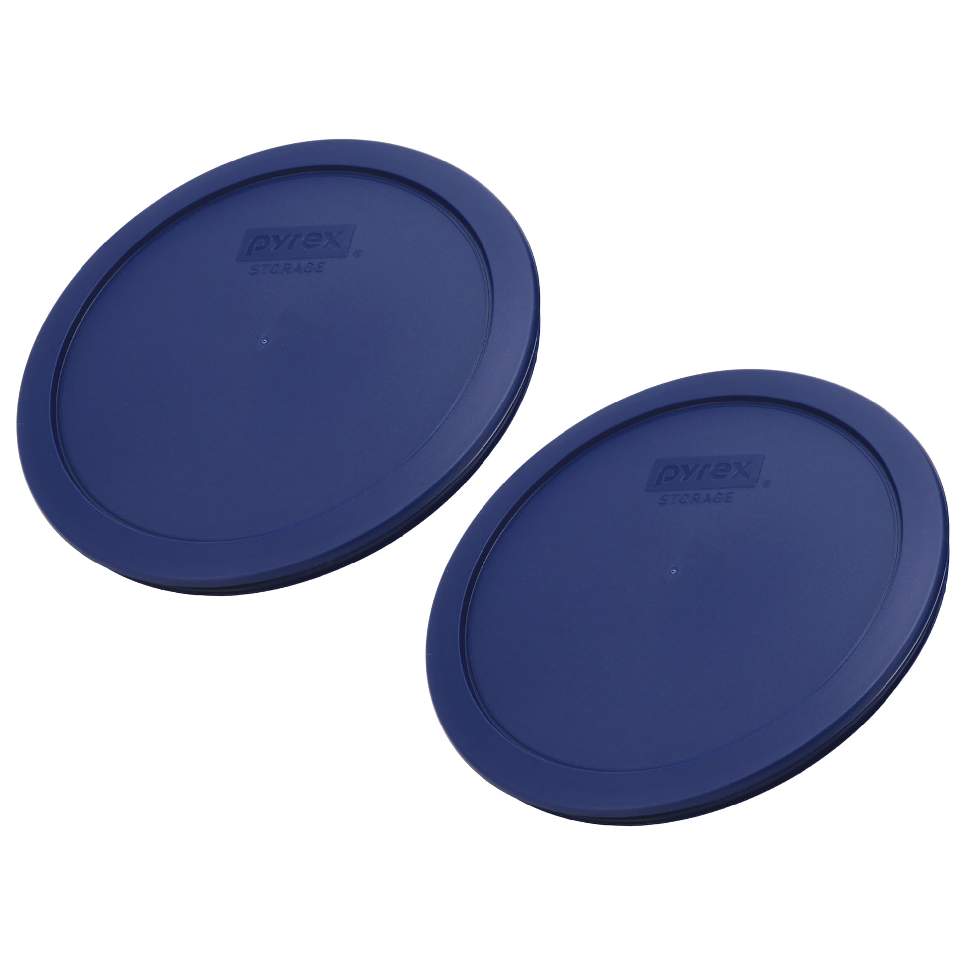 Pyrex 7402-PC 6/7-Cup Blue Replacement Lid for 7402 Sculpted Mixing Bowl & 7203 Bowl (2-Pack) - Made in the USA