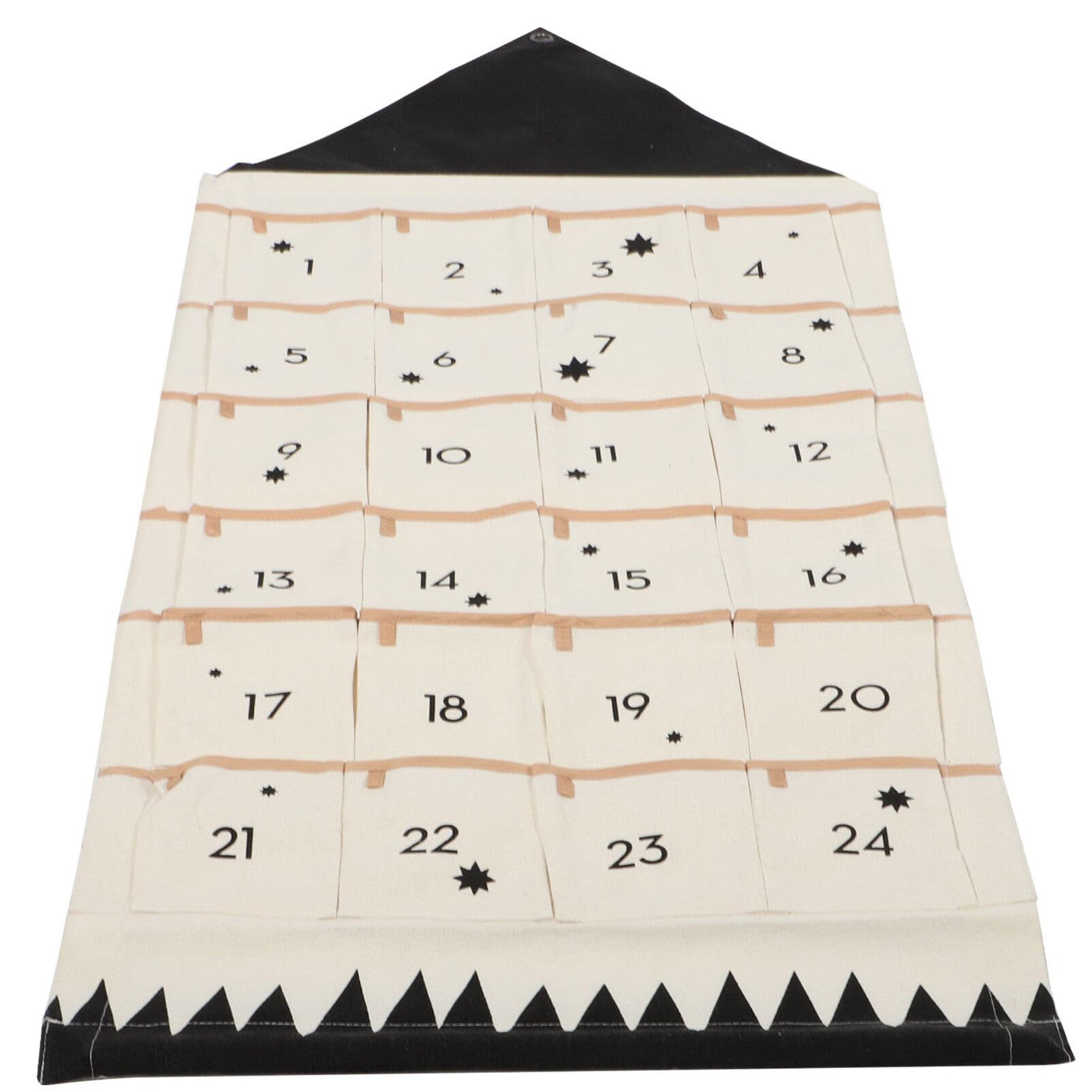 Hängende Aufbewahrungstasche aus Baumwollstoff mit Mehreren Fächern Waschbar und Ordentlich für Wand und Tür als Weihnachtskalender Organizer im Haus Design