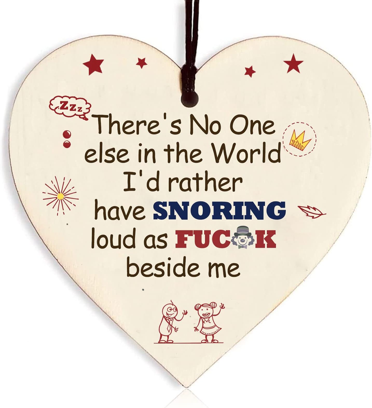 Novelty Valentines Gifts for Husband, Boyfriend, Funny Valentines Gifts for Him, Engagement, Birthday Anniversary Wedding Valentines Day Wooden Hanging Heart Plaque Decoration, Black