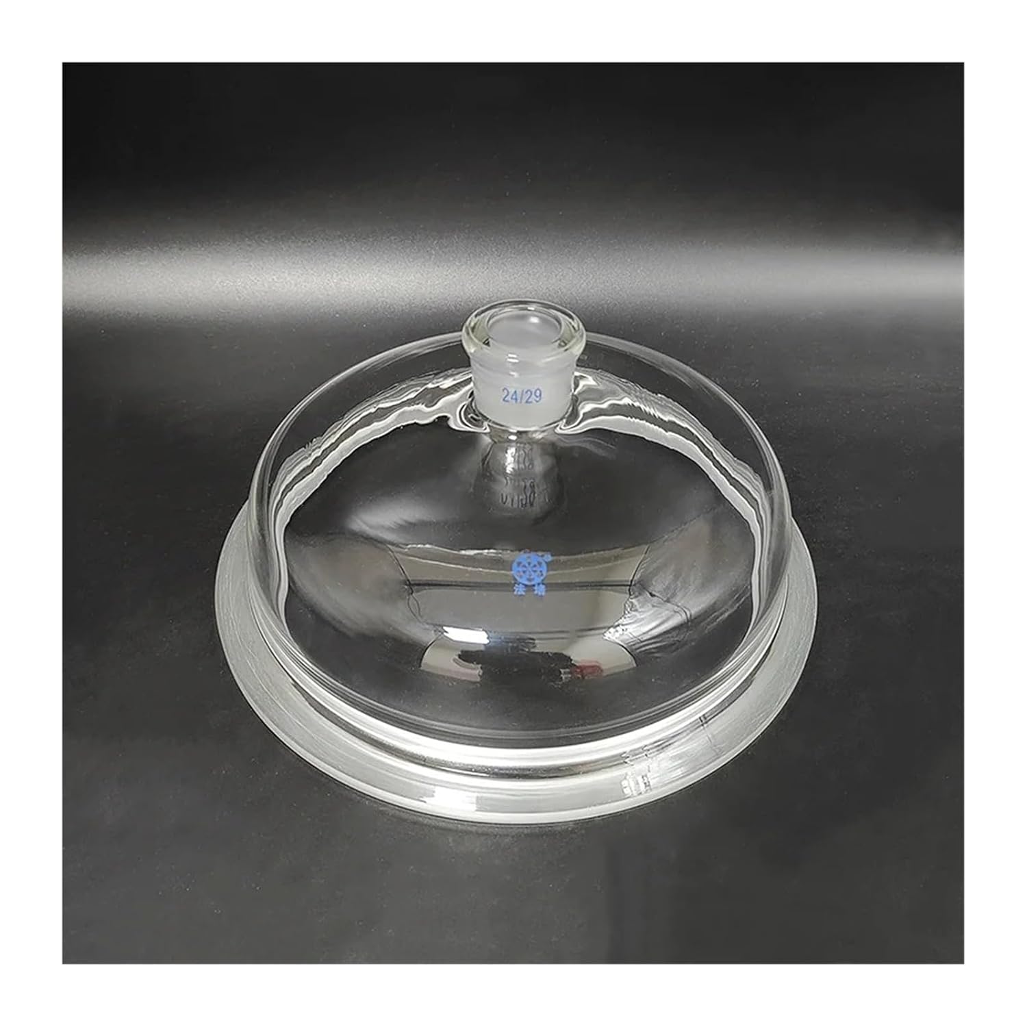 Lab Flask Single Ground Mouth Reaction Bottle Cap,100mm/150mm/200mm/230mm Flange Outer Diameter,Joint 24/29,Glass Cover (Size : Flange 200mm)