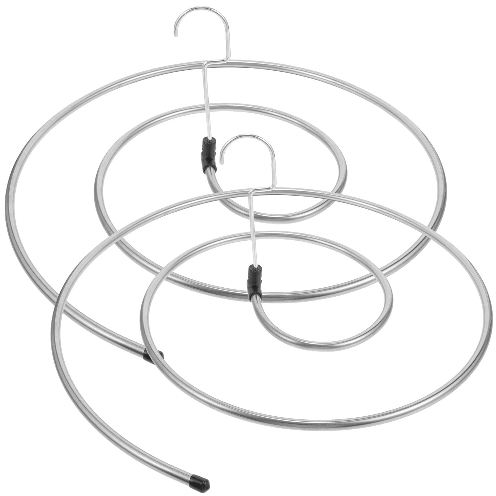 Cabilock 2 pezzi a forma di spirale appendiabiti appendiabiti in acciaio inossidabile trapunta coperta appendiabiti salvaspazio per biancheria da letto telo da bagno