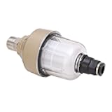 G1/2in Translucent Water Drain Valve Automatic Coolant Drainer Compressed Air Filter Floating Ball Type