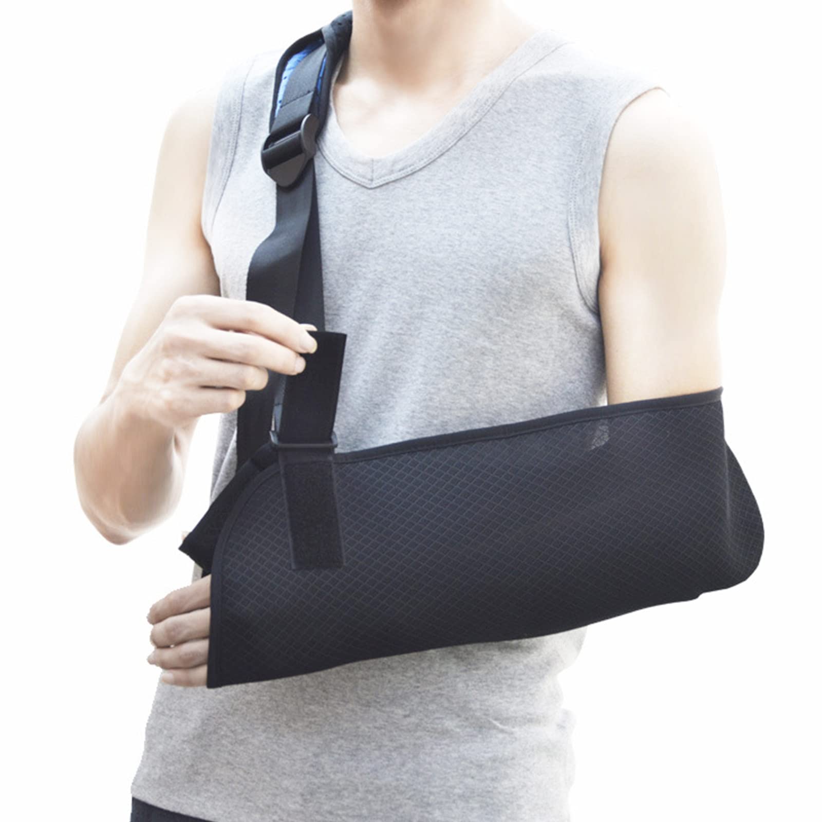 Medical Arm Shoulder Sling for Shoulder Injury with Back Belt Men Women Shoulder Immobilizer Stabilizer Lightweigh Arm Support