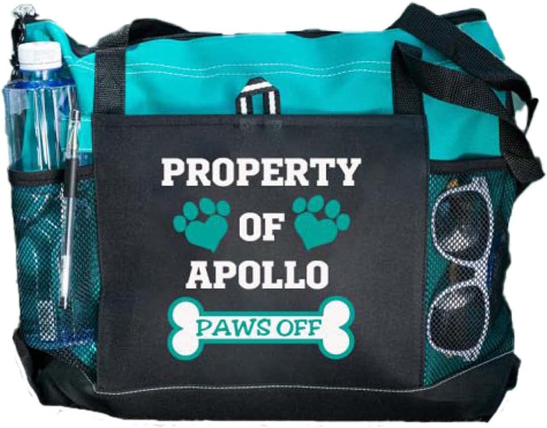 Personalized Tote Bags, Custom Dog Food Storage Tote Bag Pet Travel Tote with Mesh Pockets Customized with Pet Name Personalized Tote Bags, Custom Dog Food Storage Tote Bag Pet Travel Tote with Mesh Pockets Customized with Pet Name