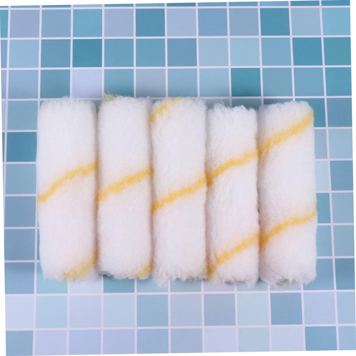 48pcs Mini Paint Roller Covers Craft Roller Refills for Smooth Painting Walls Furniture and Areas