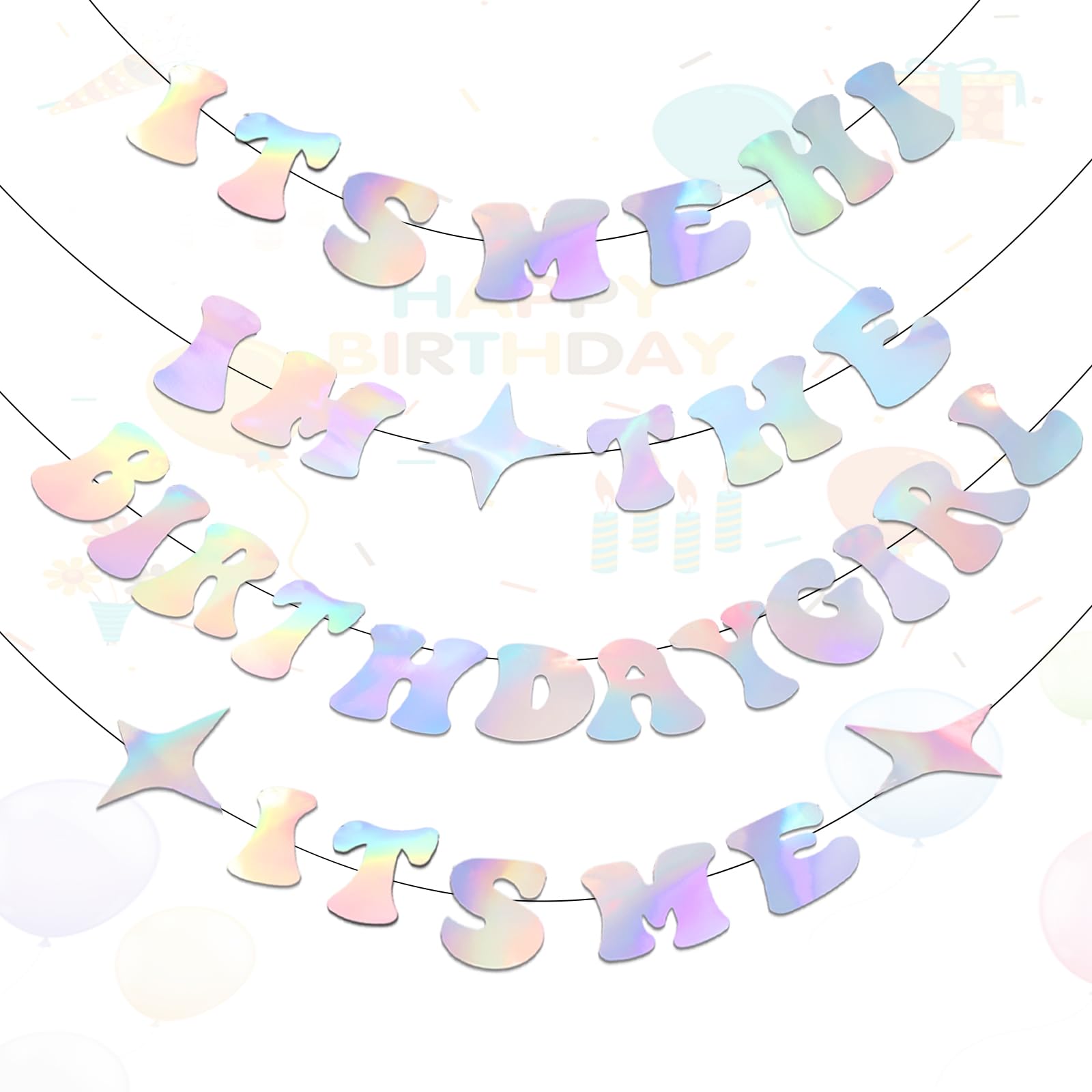 Iridescent Birthday Party Photo Booth Props Frame Its Me Hi Im The Birthday Girl Its Me Sign in My Legal Era Party Supplies in My Legal Era Birthday