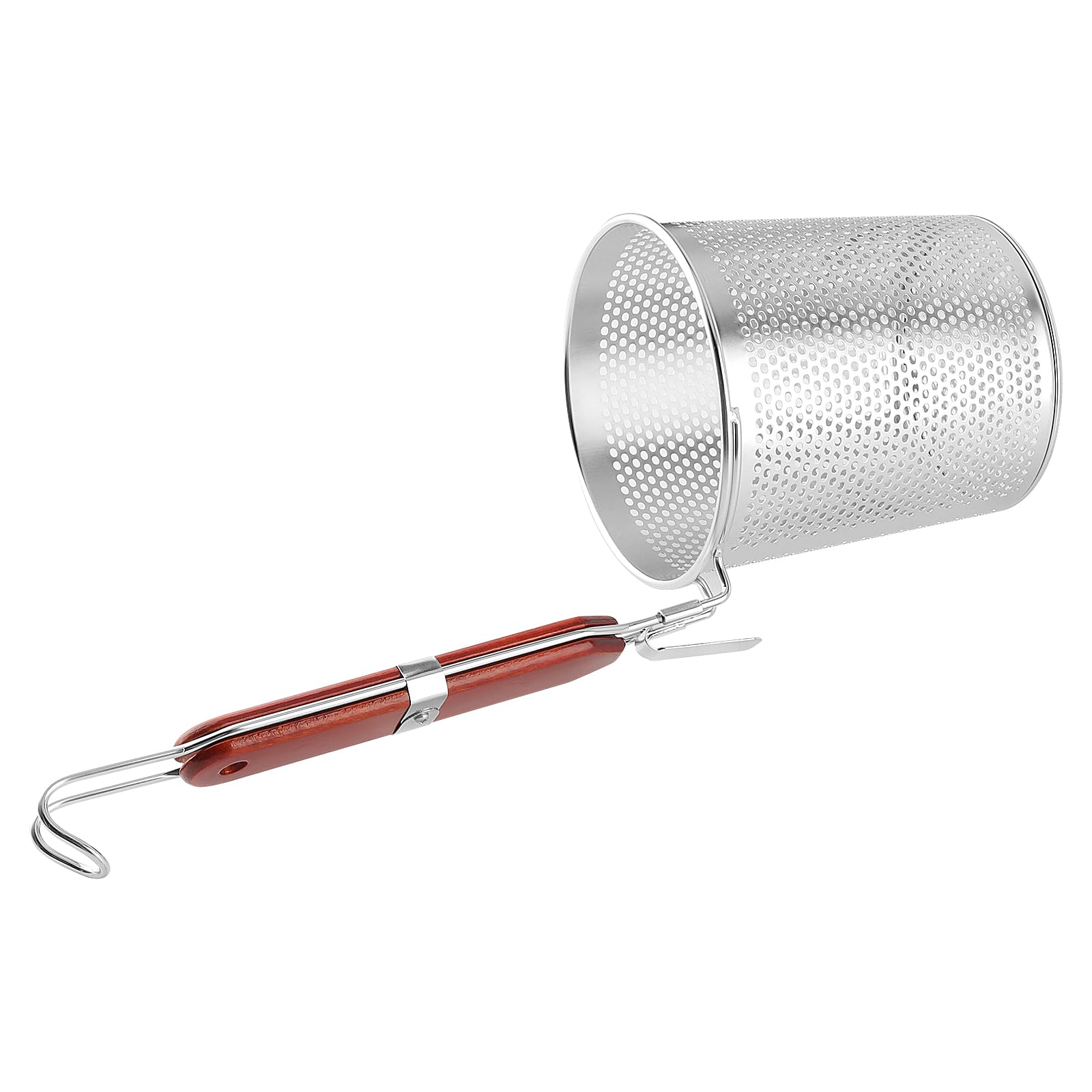 2 pezzi di filtro per pasta in acciaio inox, cestini per pentola pasta microforato con manico, Colino per gnocchi per noodles, cucina Strainer, diametro 13 cm