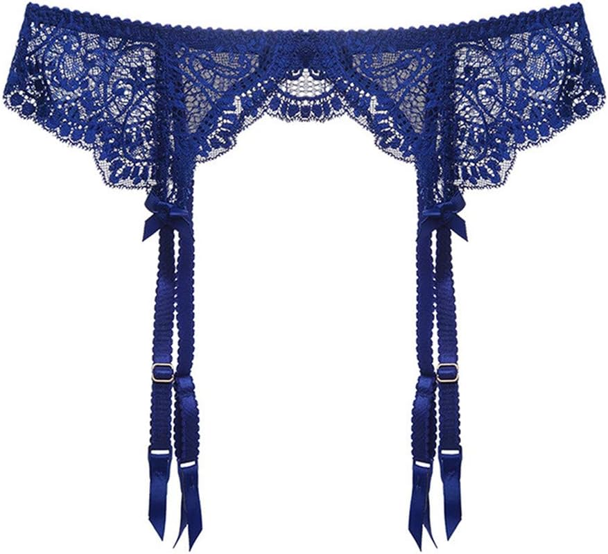 varsmissWoman Sexy Lace Garter Belt High Stretch Black Blue White Suspenders