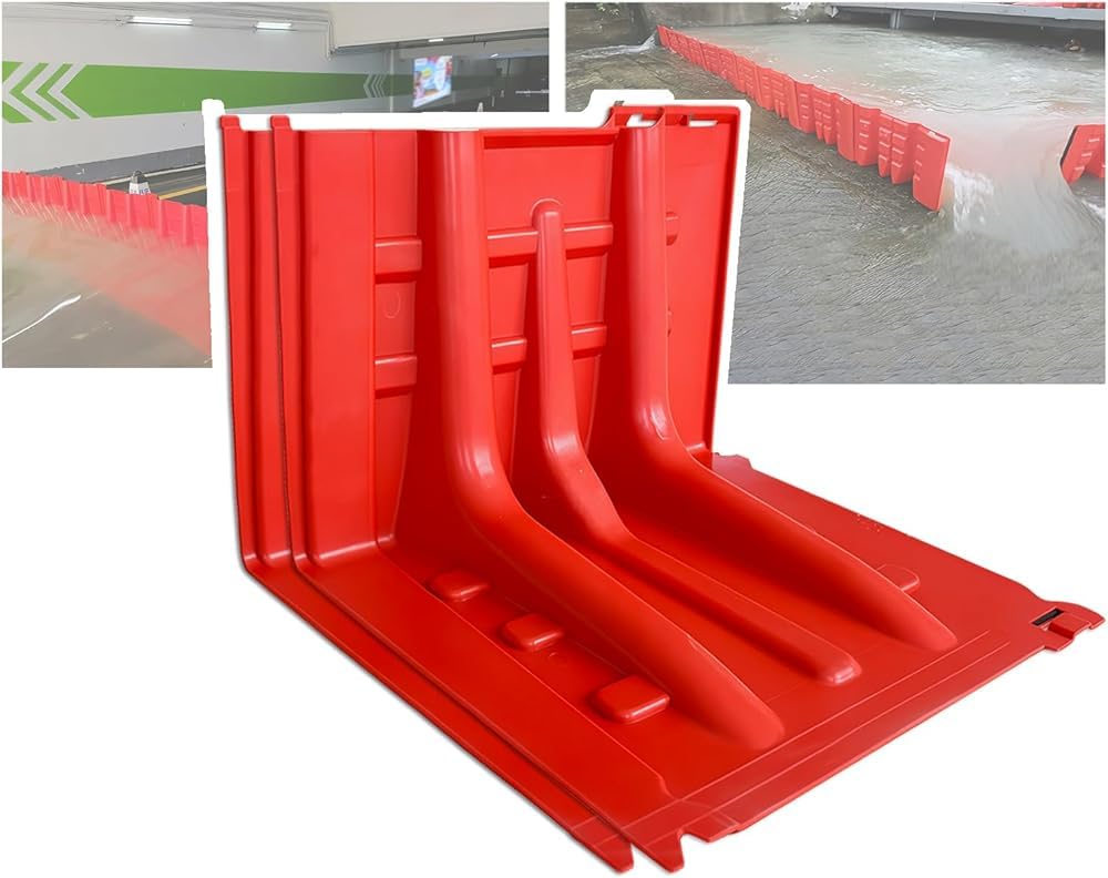 Barrière anti-inondation amovible et réutilisable pour entrepôt