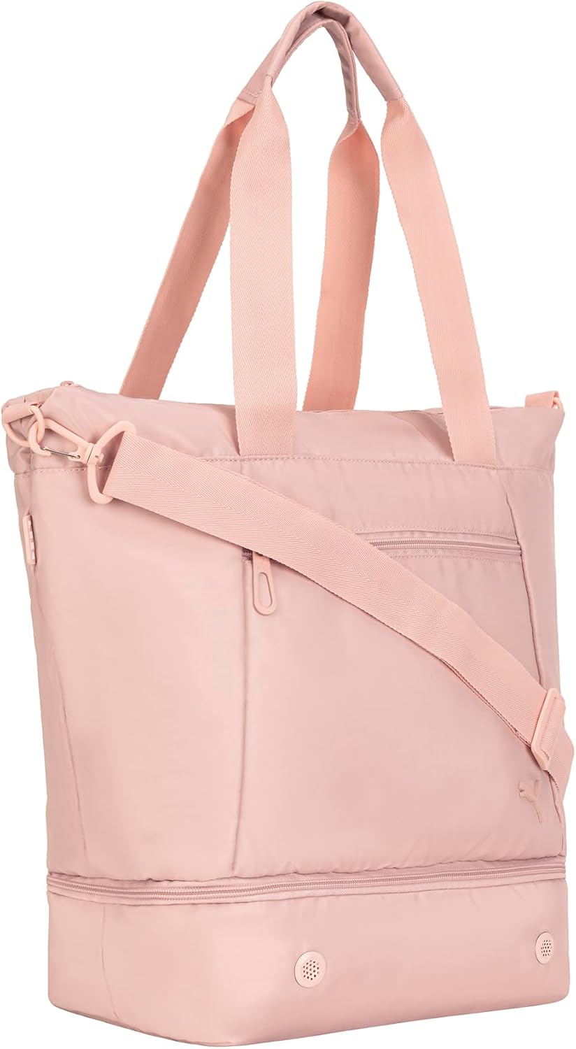 PUMA Womens Lilth Tote, Stylish Carryall With Removable Strap, Pockets & Bottom Compartment