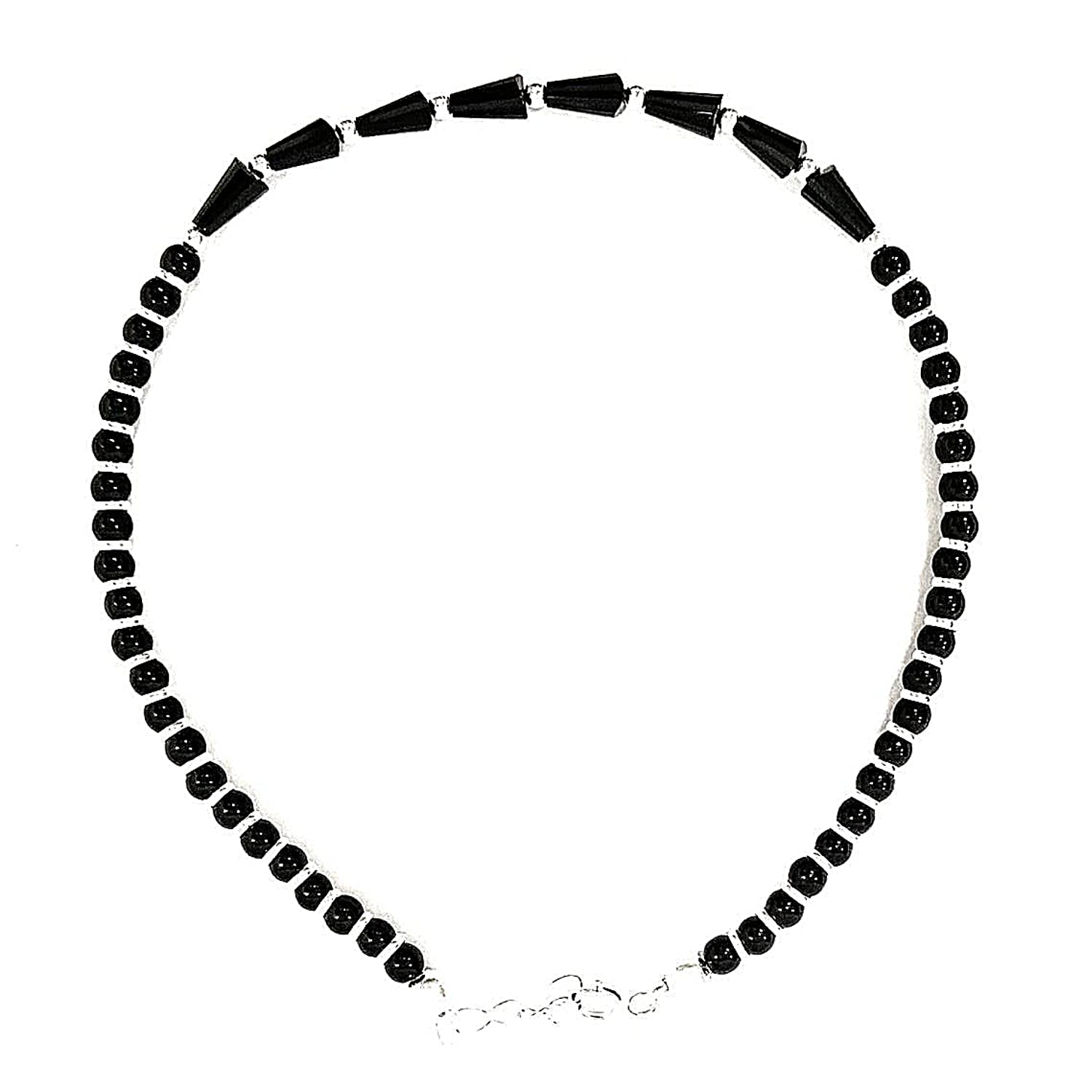 925 Pure Silver Elegantly Designed Nazariya Anklet With Soft Round Beads For Girls & Women - 6.5 Gram-image-9