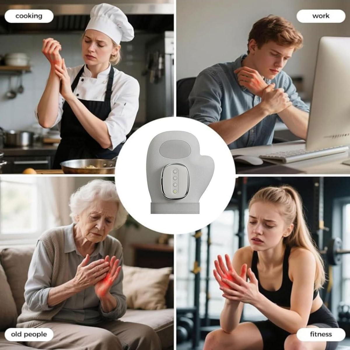 Electric Heating Gloves, Cordless Rechargeable Hand Warmers with 3M & 5 Heat Settings, Portable for Arthritis, Carpal Tunnel Relief, Ideal Winter Accessory