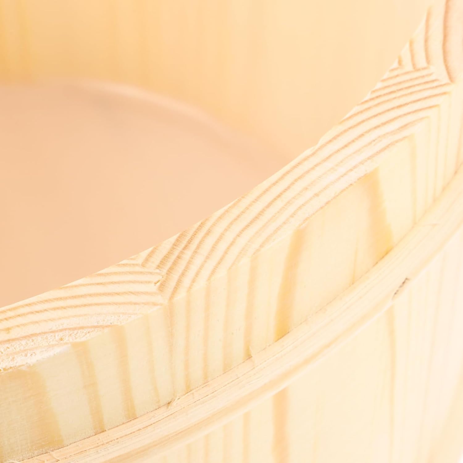 Wooden Sauna Bucket Set Practical Spa Accessory Handle for Steam Room Bathing Essential Decorative Barrel for Home Sauna Supplies