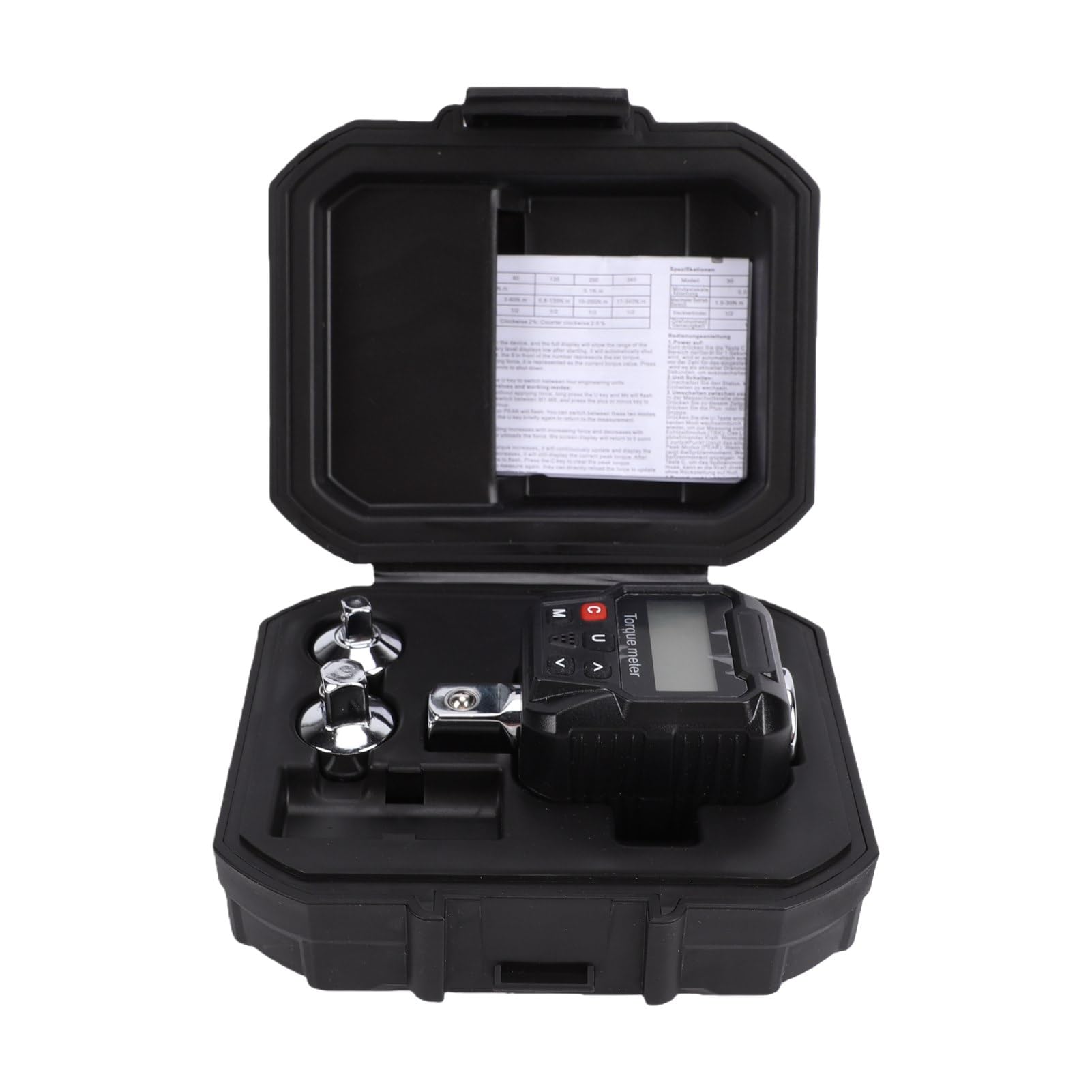 ANGGREK Adapter Klucza Dynamometrycznego Cyfrowego z Wyświetlaczem LCD do