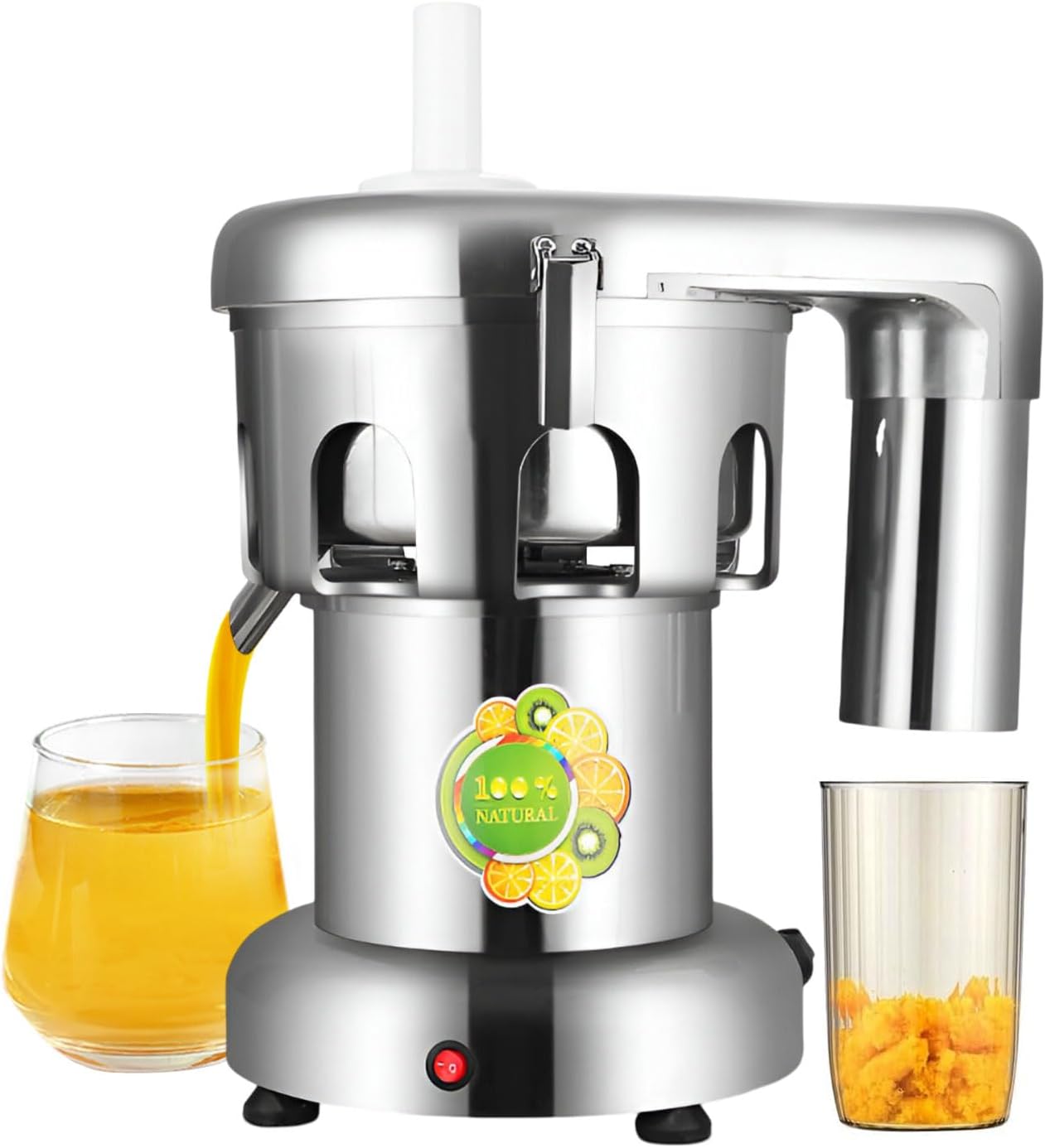 AIZYR Juicer Machine Electric Commercial Juice Extractor, Centrifugal Juicer Machine Fruit And Vegetables Juice Maker Juice And Residue Separated