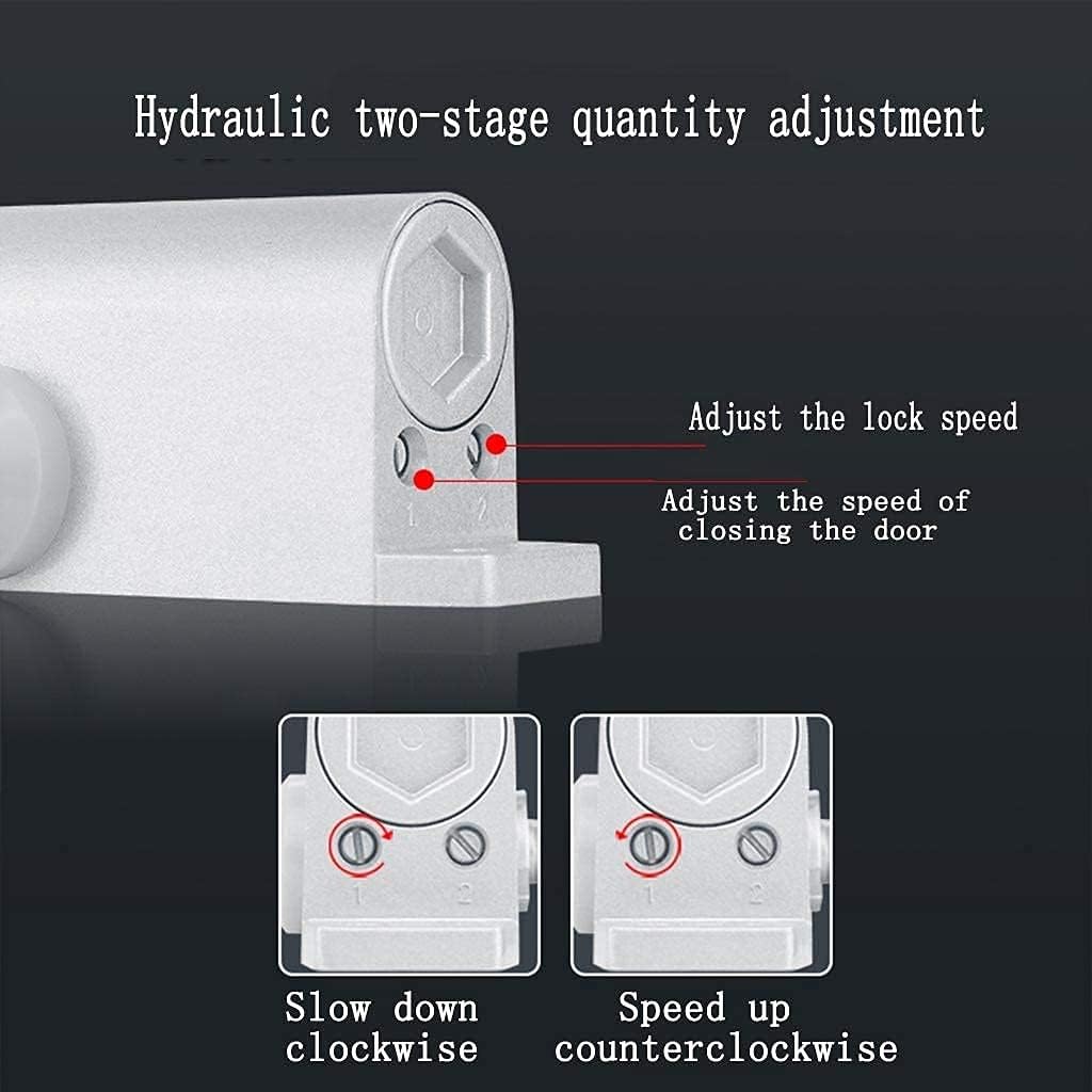 Heavy Duty Commercial Door Closer, Automatic Spring Hydraulic Door Closer/Closure for Residential/Commercial Use Closing Hinge (Color : Positioning, Size : Medium) (Small|not Positioned)