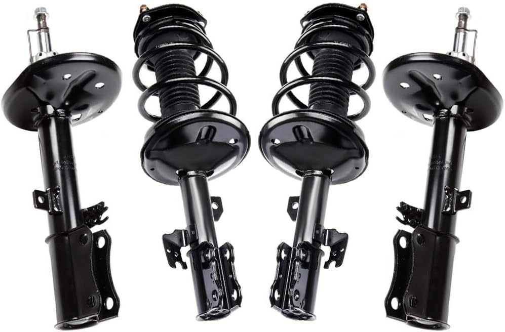 ocpty 4pcs front and rear shocks and struts complete assembly kits fits 2002 2003 for lexus for es300 2002 2003 for toyota for camry quick automotive replacement struts with oe 171490 171491 71493