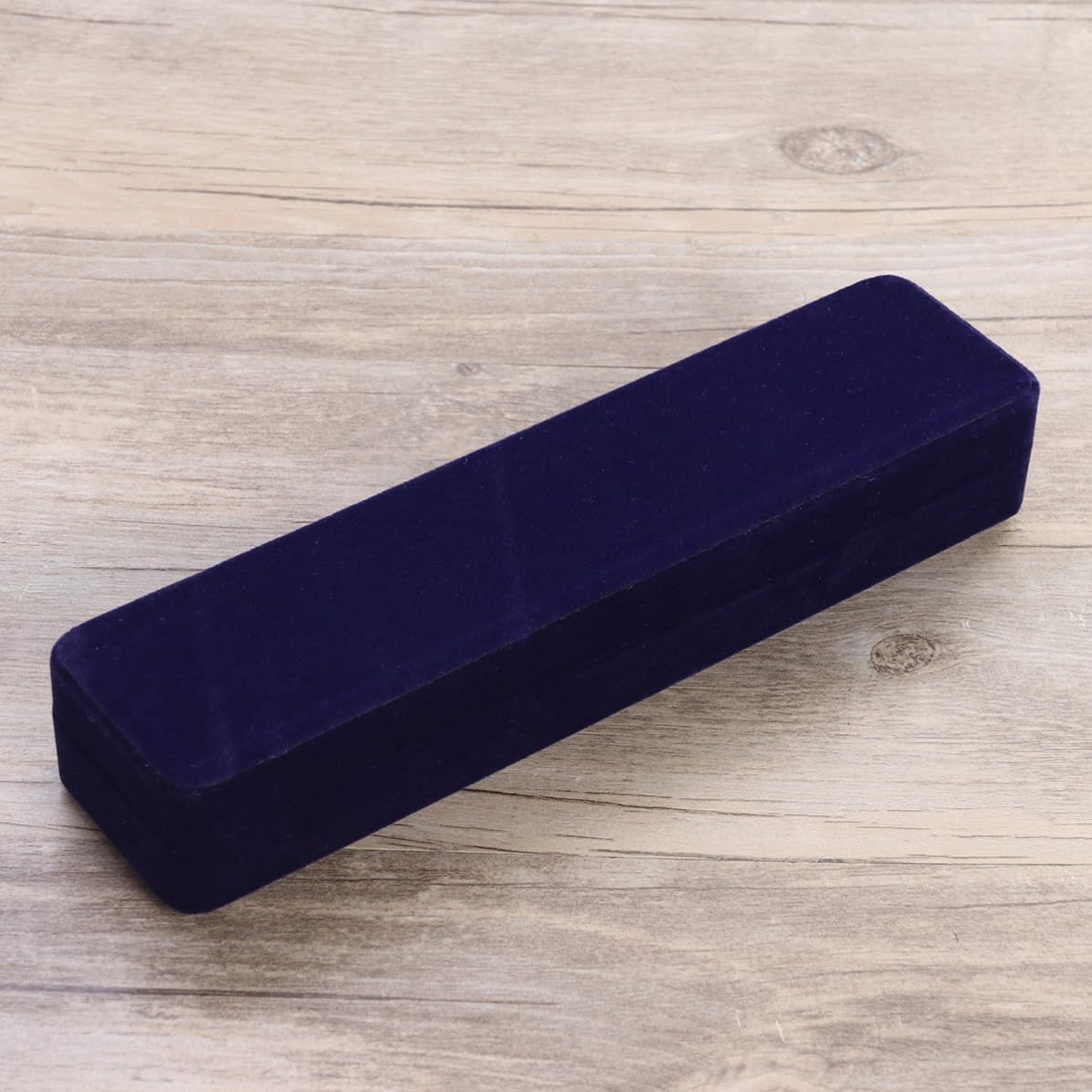 Blue Flocking Jewelry Box 3pcs for Necklaces and Earrings Ladies image 3