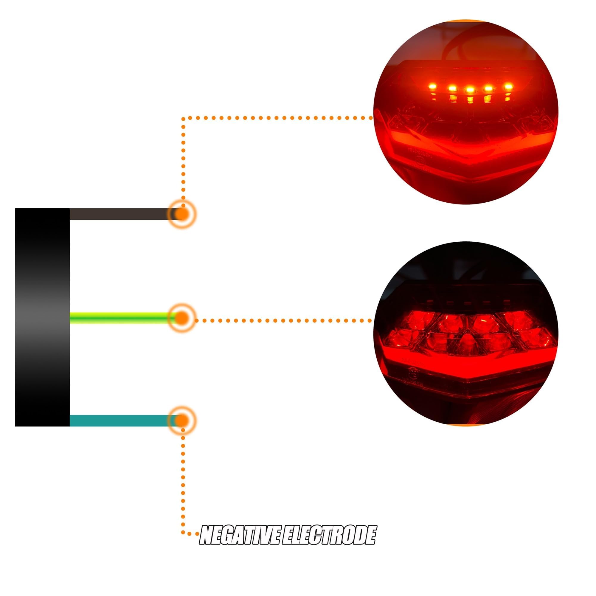Fanale posteriore per moto Per Scooter Per Cafe Racer 12v Led Tail Brake Light Rear Turtle Lamp Drl Signal Motorcycles Reflector